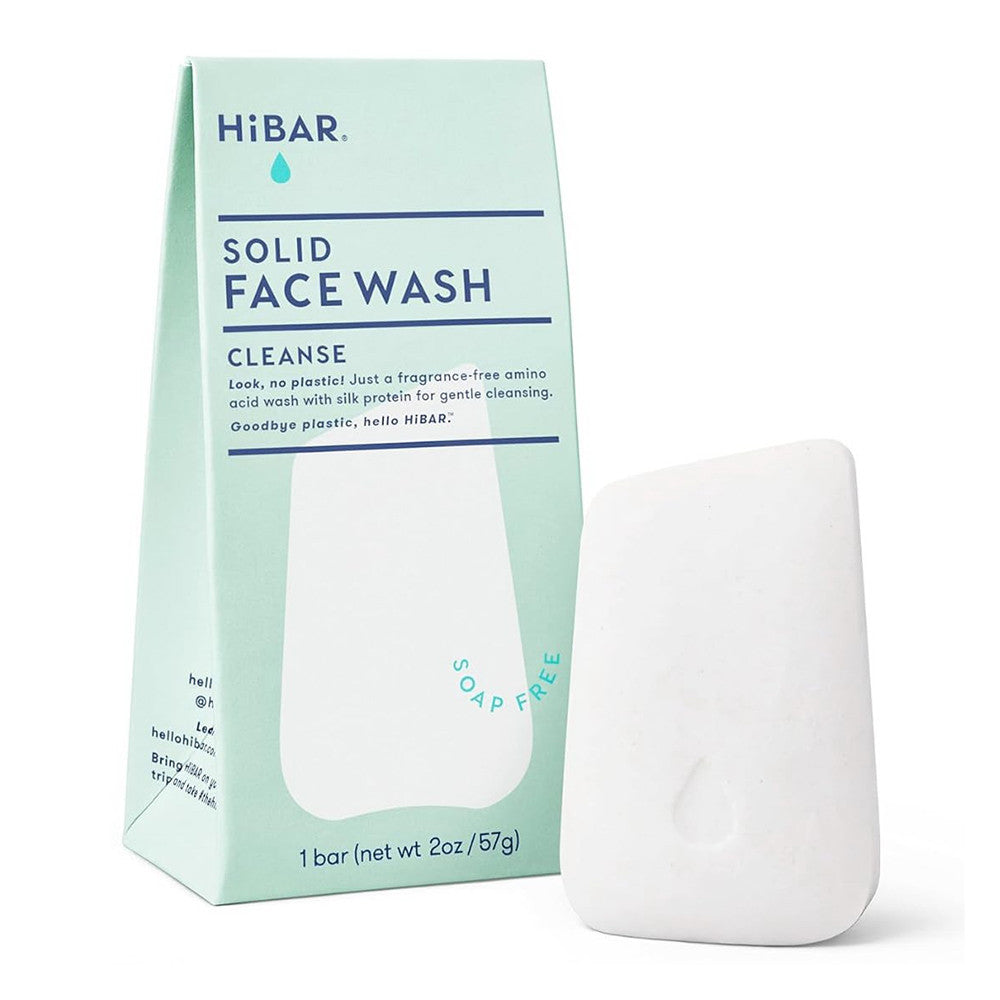 HiBar Cleanse Solid Face Wash Bar, 2 Oz